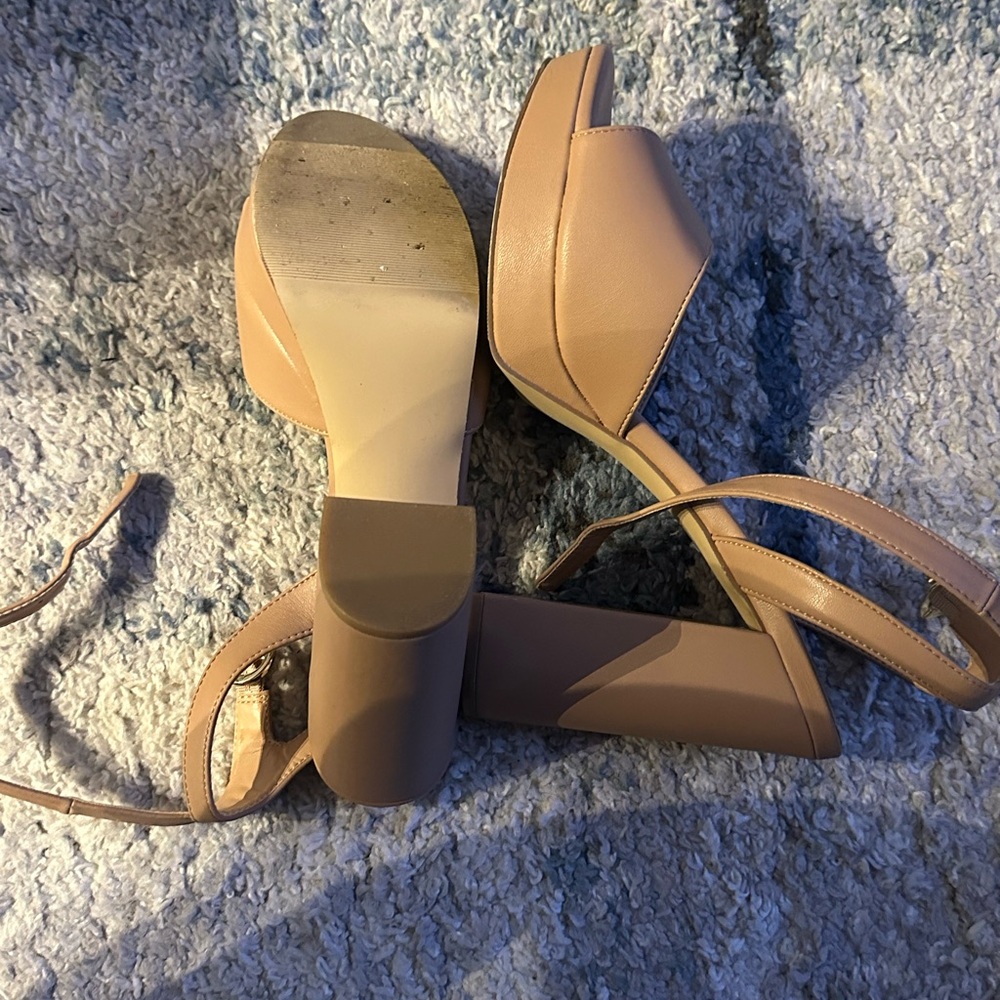 47. Tan Platform Heels - image 4